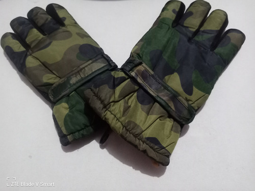 Pack Guantes Termicos Aborregado Repelentes Nieve Con Gorro