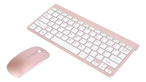 Generic 2.4ghz Wireless Keyboard And Mouse (rose Gold)