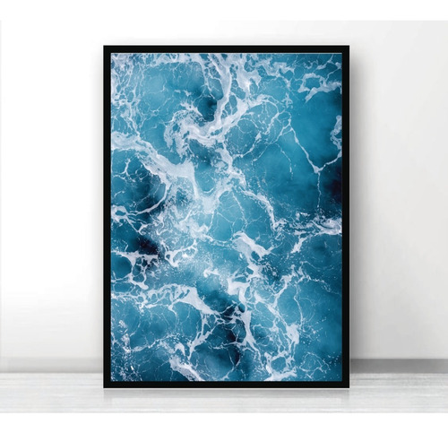 Imagen 2 de 2 de Cuadro Decorativo 30x40 - Agua - Mar