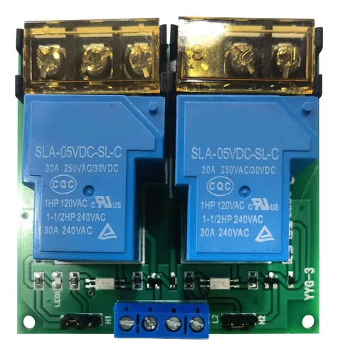 comprar Módulo De Relé Relé 5v 30a Dc 2 Canales Optoacoplador Trigge