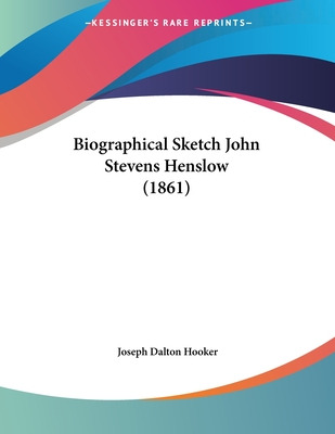 Libro Biographical Sketch John Stevens Henslow (1861) - H...