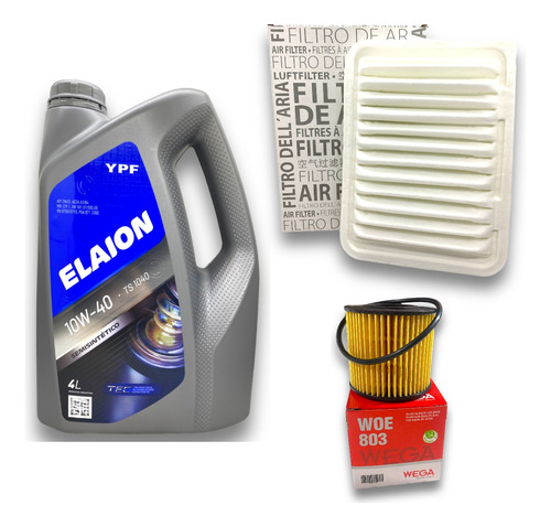 Kit Aceite Elaion F30 + Filtros Corolla 1.8 2012 A 2023