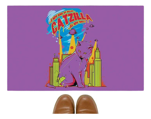 Tapete Capacho Personalizado Catzilla