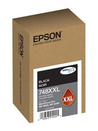 Cartucho De Tinta Epson 748xxl Negra