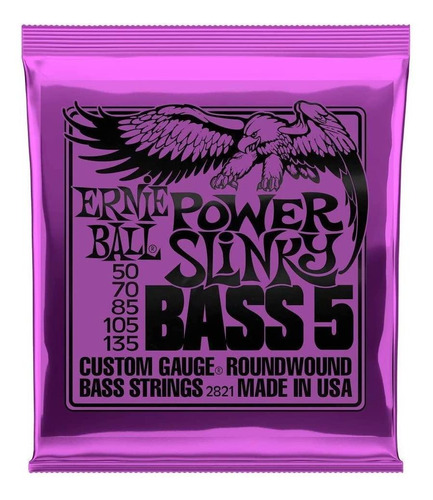 Cuerdas De Bajo 5 Cuerdas Ernie Ball 2821 Bass 5-str Power