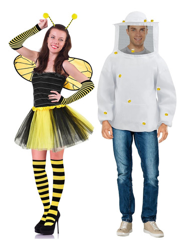 Disfraz De Pareja De Abejas Traje De Abeja Adulto Hallo...