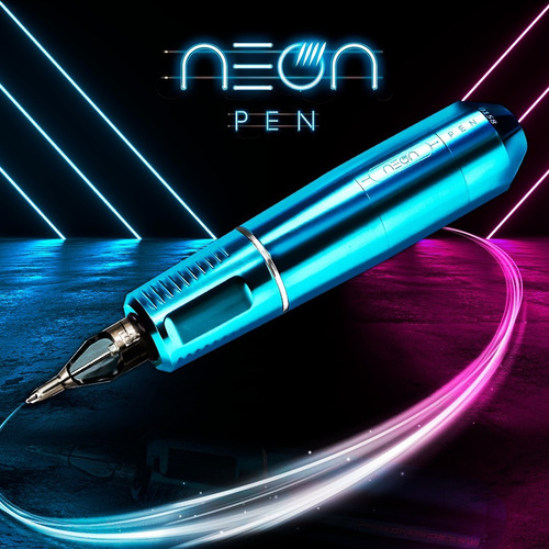 Neon Pen Th Pro Máquina Rotativa Tattoo + 10 Cartuchos