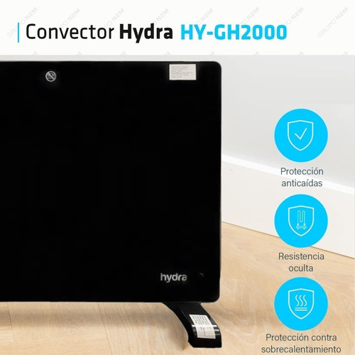 Caloventor Hydra Mini 2000w Blanco Dos Niveles De Potencia
