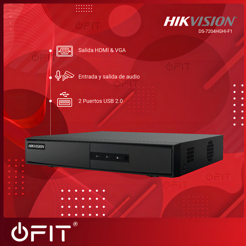 Camara Seguridad Kit Hikvision Dvr 7204 Full 1080 + 4 Domos