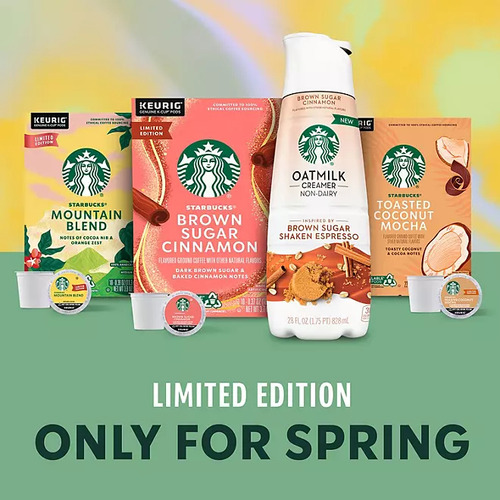 Starbucks Café Canela Azucar Morena Keurig 64 K-cups Ed. Lim