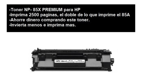 Toner 85a-x Compatible Para Hp Ce285a Extra Rendimiento