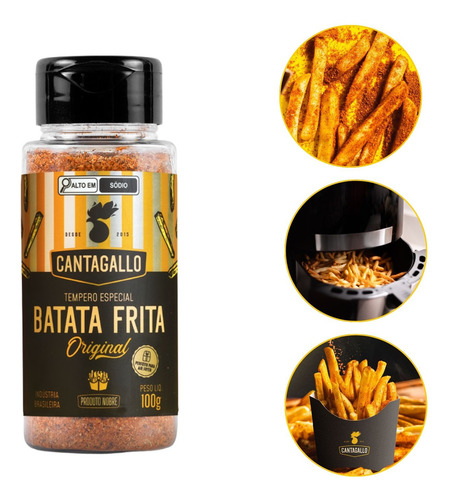 Tempero Especial Batata Frita Original Cantagallo 100g