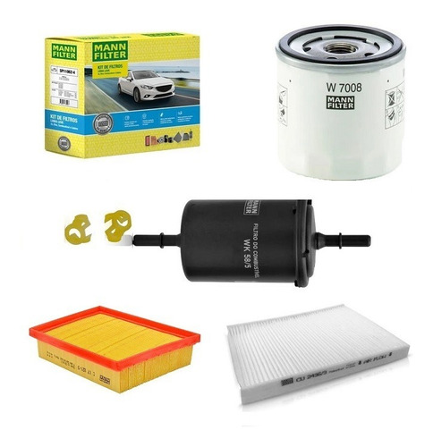 Kit Filtros Troca Oleo Ford Ka 1.5 16v 14-18 Sp11062-4 Mann