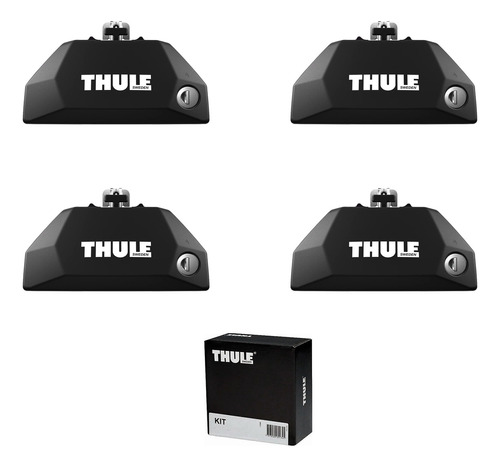  Suporte De Barras Thule 7106 + Kit De Fixação 6093