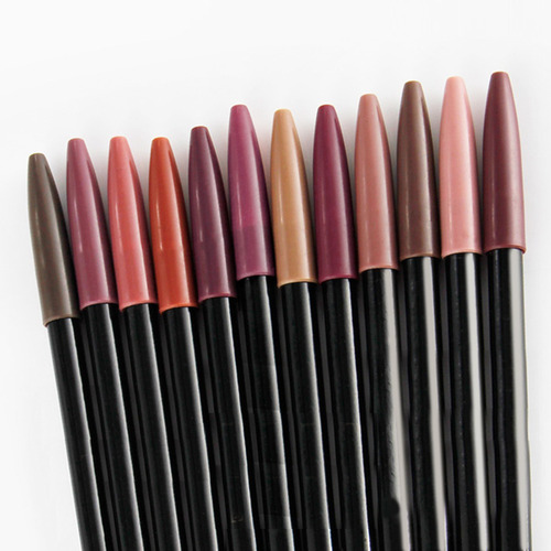 12 Uds Lápiz Labial De Maquillaje Cremoso De Larga Duración