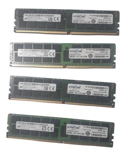Kit Memoria 64gb 4x16gb Crucial Ct16g4rfd4213 16gb Ddr4