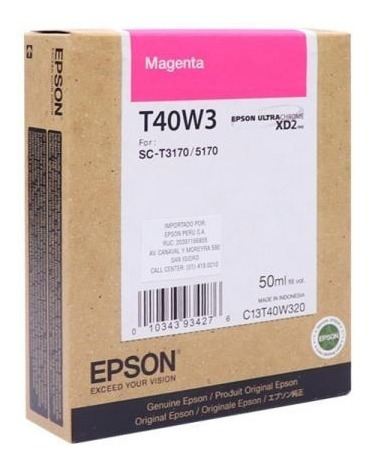 Imagen 2 de 2 de Tinta Epson T40w320 50ml Magenta Ultrachrome T3170/t5170