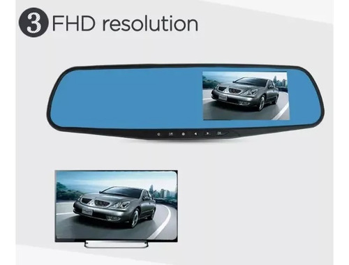 Camara + Espejo Retrovisor Retroceso Frontal Cuadrada Hd