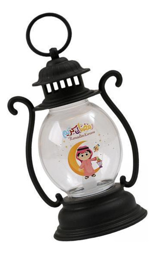 6 Linterna De Vela De Ramadán, Linterna Led, Negro