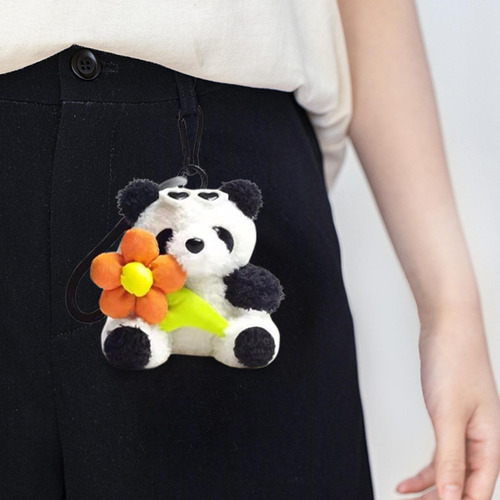 Lindo Llavero De La Felpa Llavero De La Panda Colgante Panda