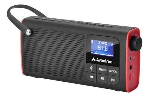 Avantree Sp850 Radio Fm Portátil Recargable Con Altavoz Bl.