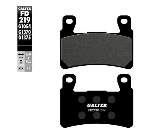 Pastilla De Freno Delantera Galfer Para Honda Cb/cbr600/900