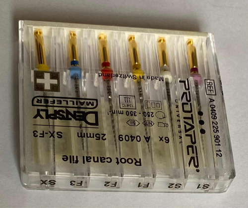 Kit Lima Rotatória Sx-f3 25mm Maillefer- Odontologia (Usado)