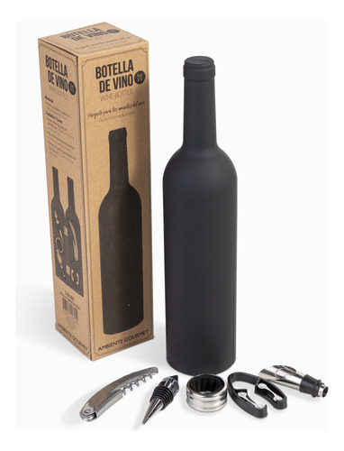 Botella De Vino Setx5 Piezas Ambiente Gourmet