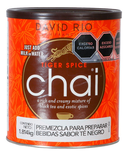 David Rio Te Chai Tigre Original Bote Lata Gourmet 1.816 Kg