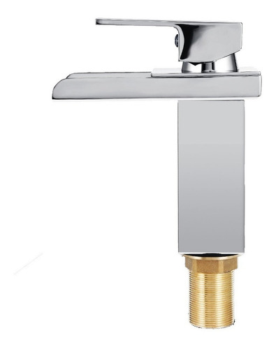 Grifería Monocomando Cascada Cromado Para Vanitory