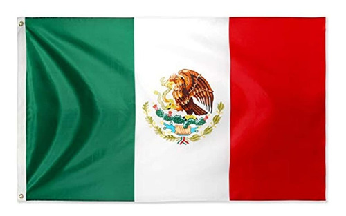 Bandera De México De 3 X 5 Pies  Doble Costura Mexicana Mx