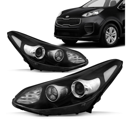 Farol Sportage 2017 2018 2019 Foco Duplo Led Xenon