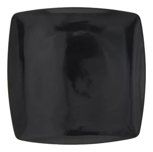 Plato Melamina Negra Trinche 25 Cm 10 Piezas