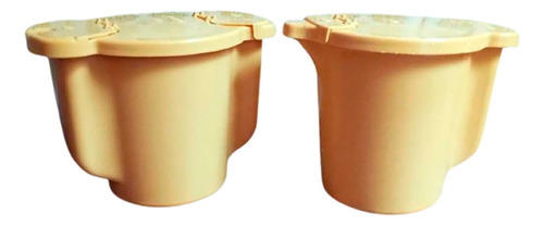 Tupperware Azucarera Y Yerbera Original Lote X2 Amarillo
