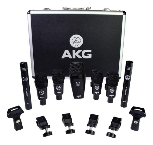 Paquete De 7 Micrófonos Para Batería Akg Drum-set-session1