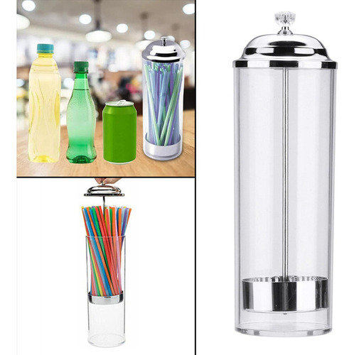 - Contenedor Organizador Pajitas Dispensador Pajitas