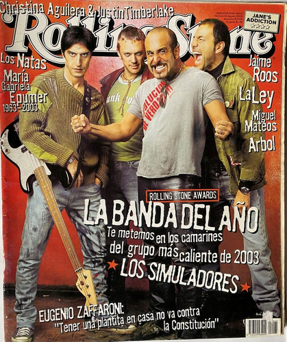 Rolling Stone Nº 65, 2003, Jaime Roos, La Ley, Ex8