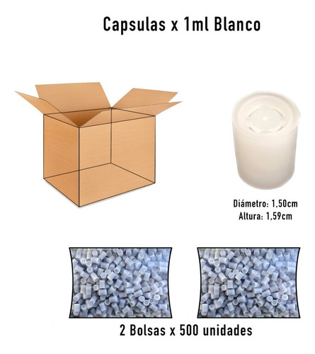 Silicagel Capsulas X 1 Ml Blanco. Absorbente. Antihumedad