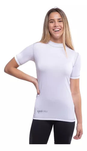 Remera Termica Manga Corta Gilbert Blanca