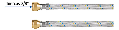 Manguera Aluminio Gas 3/8'' X 3/8'' 3 Mt Foset 49141