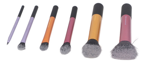 Juego De 6 Brochas Para Maquillaje Facial, Colorete, Sombra