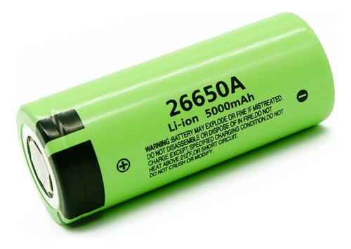 1 X Batería De Litio Panasonic 26650 Recargable 5000mah 3.7v