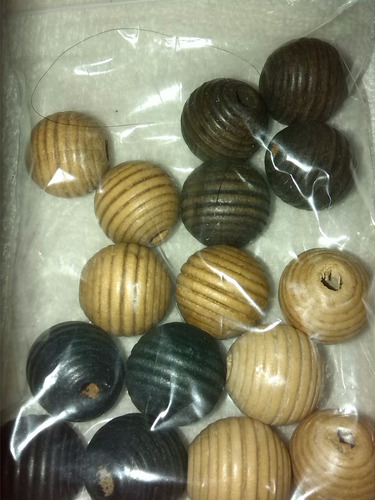 Pepas De Madera Bisutería Manualidades Carteras X 12 Doc