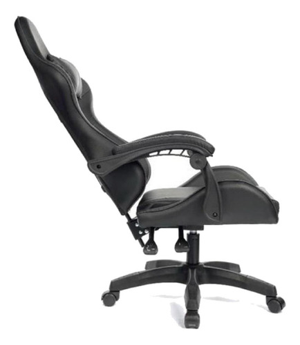 Imagem 2 de 2 de Cadeira de escritório Pctop Strike 1005 gamer preta com estofado de couro sintético