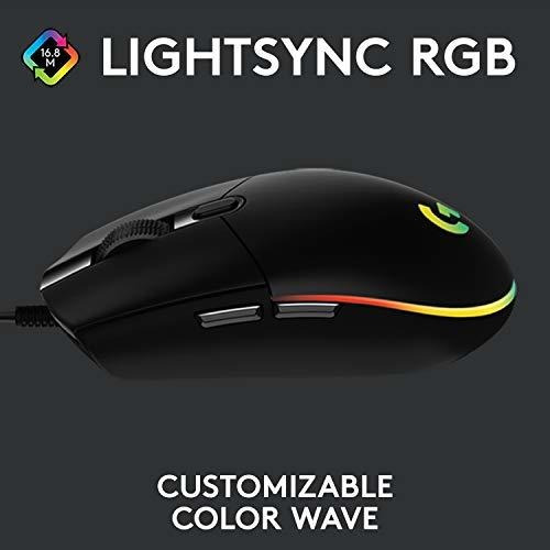 Imagen 2 de 9 de Mouse Ratón Logitech G203 Para Juegos Con Cable, 8.000 Ppp,