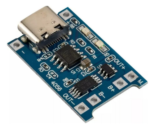 10 Pz Módulo Tp4056 Cargador Batería Litio 3.7v
