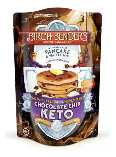 Birch Benders Keto Chocolate Chip Pancake Hot Cakes Waffles