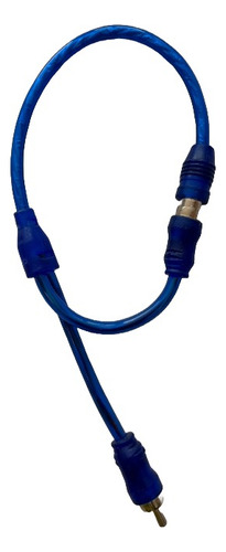 Cable Rca Azul Tipo Y 1 Rca Hembra 2 Rca Macho