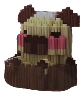 Capibara Mini Bloque Armable 3d, 5 Modelos