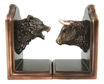 Comprar Estatua Oso Toro Regalo Inversionista Acciones Sujeta Libros